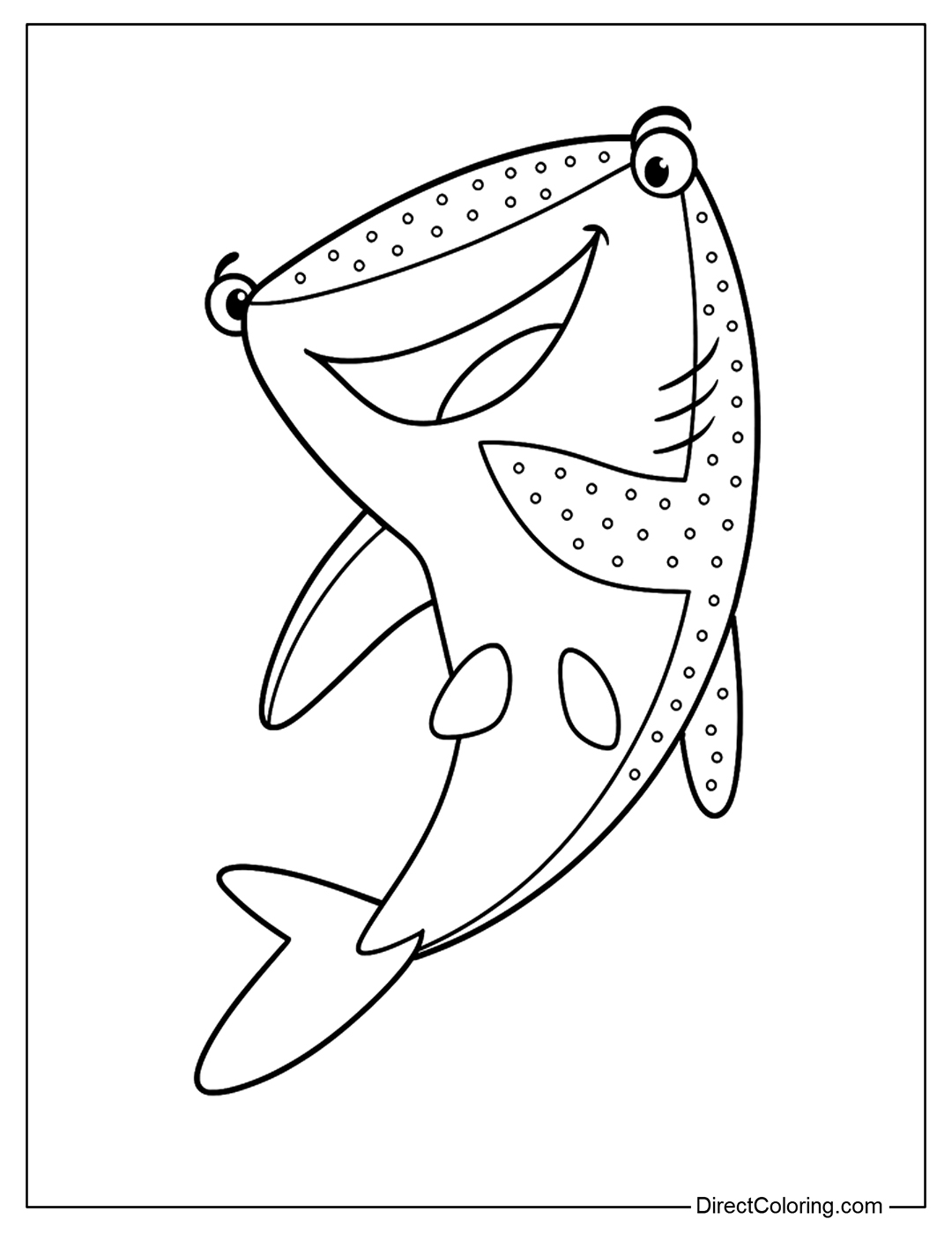 Destiny Finding Dory Coloring Page To Print